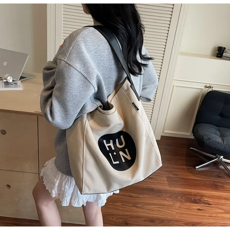 Women's Cross-Border Canvas Tote Bag with Logo — feature 21
