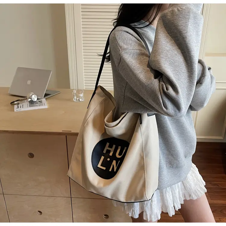 Women's Cross-Border Canvas Tote Bag with Logo — feature 23