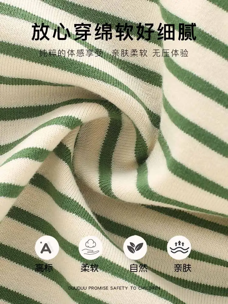 Duuduu Kids T-Shirt Striped Long Sleeve Autumn
