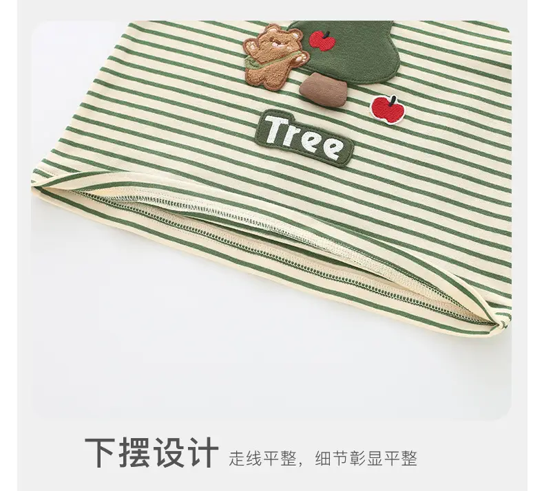 Duuduu Kids T-Shirt Striped Long Sleeve Autumn — feature 16