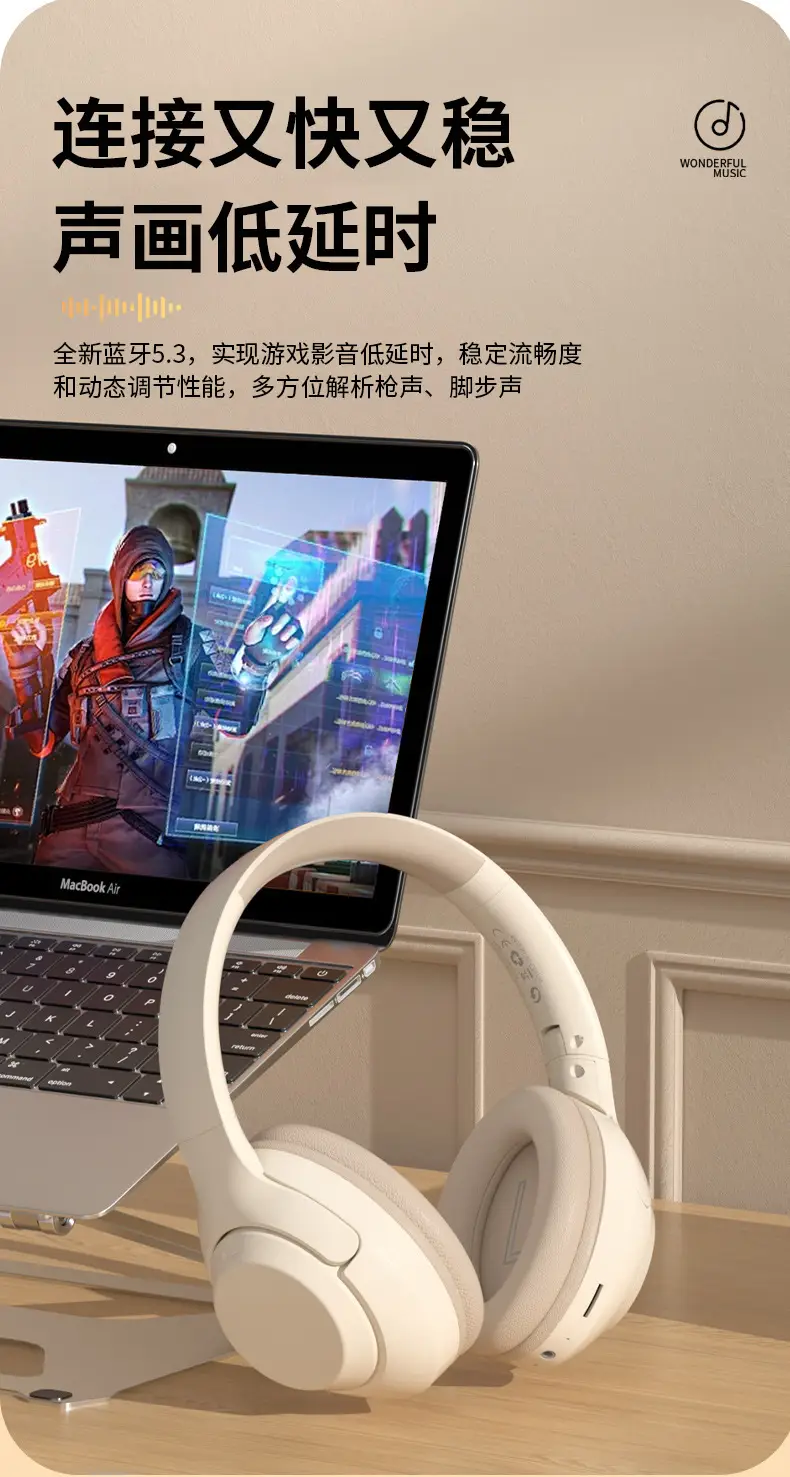 2024 New Bluetooth Headset White V630 β feature 13