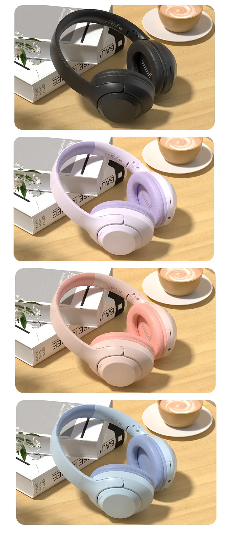 2024 New Bluetooth Headset White V630 β feature 17