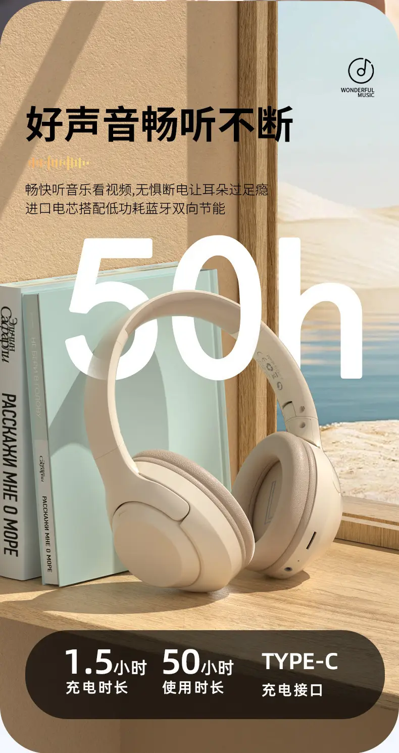 2024 New Bluetooth Headset White V630 β feature 7