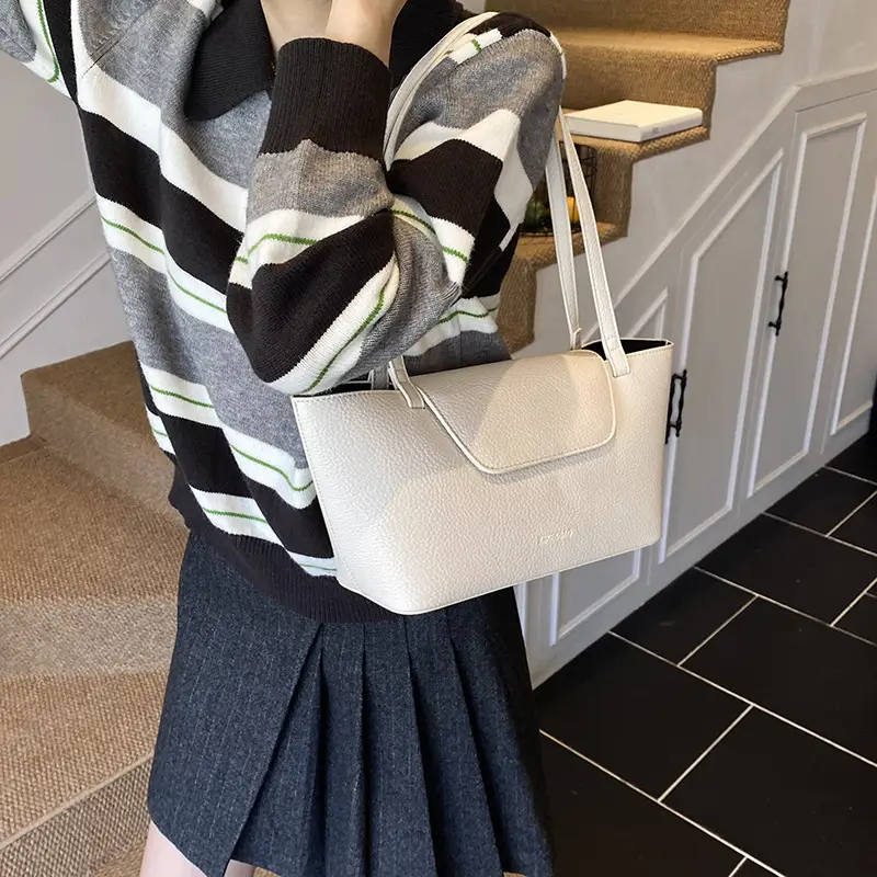 French Style Leather Shoulder Bag 2025 Winter - Image 7