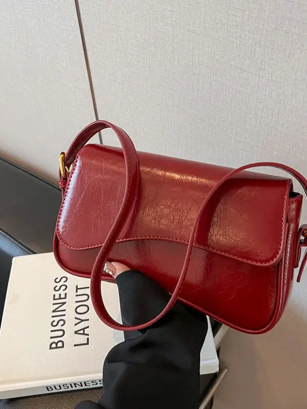 Brown Leather Shoulder Crossbody Bag for Women 2026 - Image 6