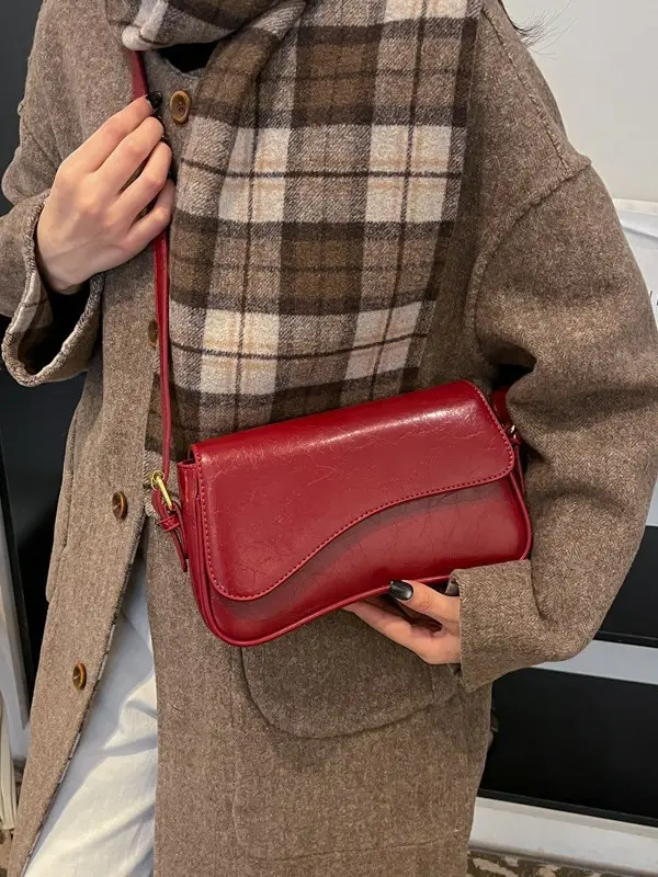 Brown Leather Shoulder Crossbody Bag for Women 2026 - Image 8