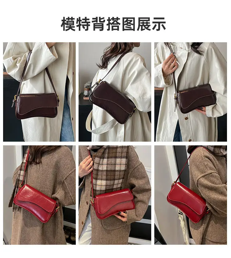 Brown Leather Shoulder Crossbody Bag for Women 2026 — feature 3