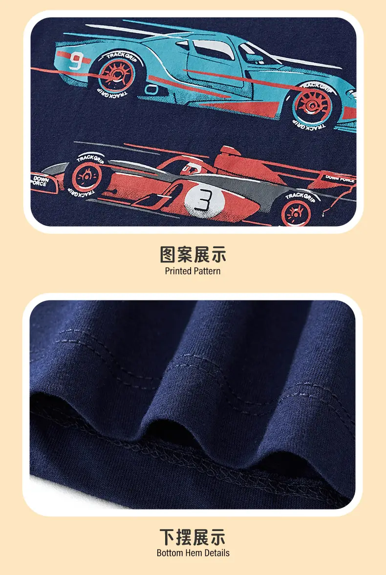 25Yr Old Cartoon Car Sweatshirt Navy Round Neck Knit — feature 10