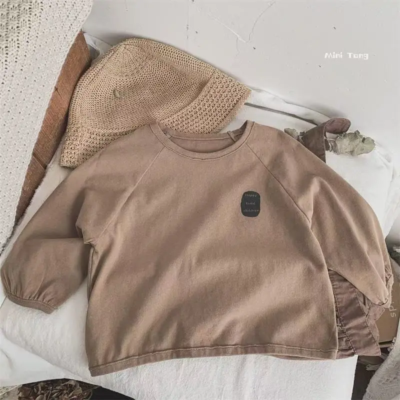 Korean Style Long Sleeve T-Shirt for Boys Spring Autumn - Image 3