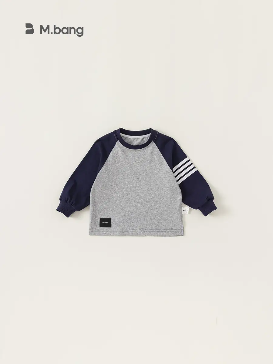 Children's Color Block Raglan Sleeve T-Shirt Set