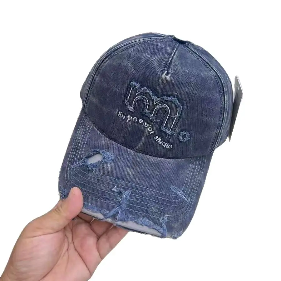 Women's Pink Washed Baseball Cap with Embroidered Logo - Image 12