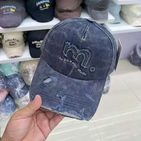 Women's Pink Washed Baseball Cap with Embroidered Logo - Image 6