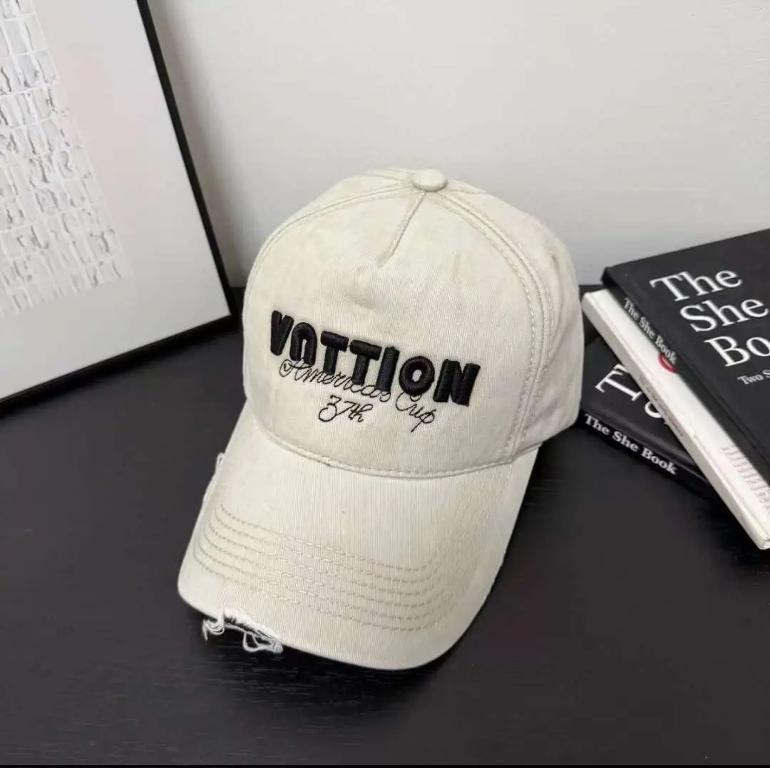 Women Grey Embroidered Baseball Cap VOTTION - Image 8