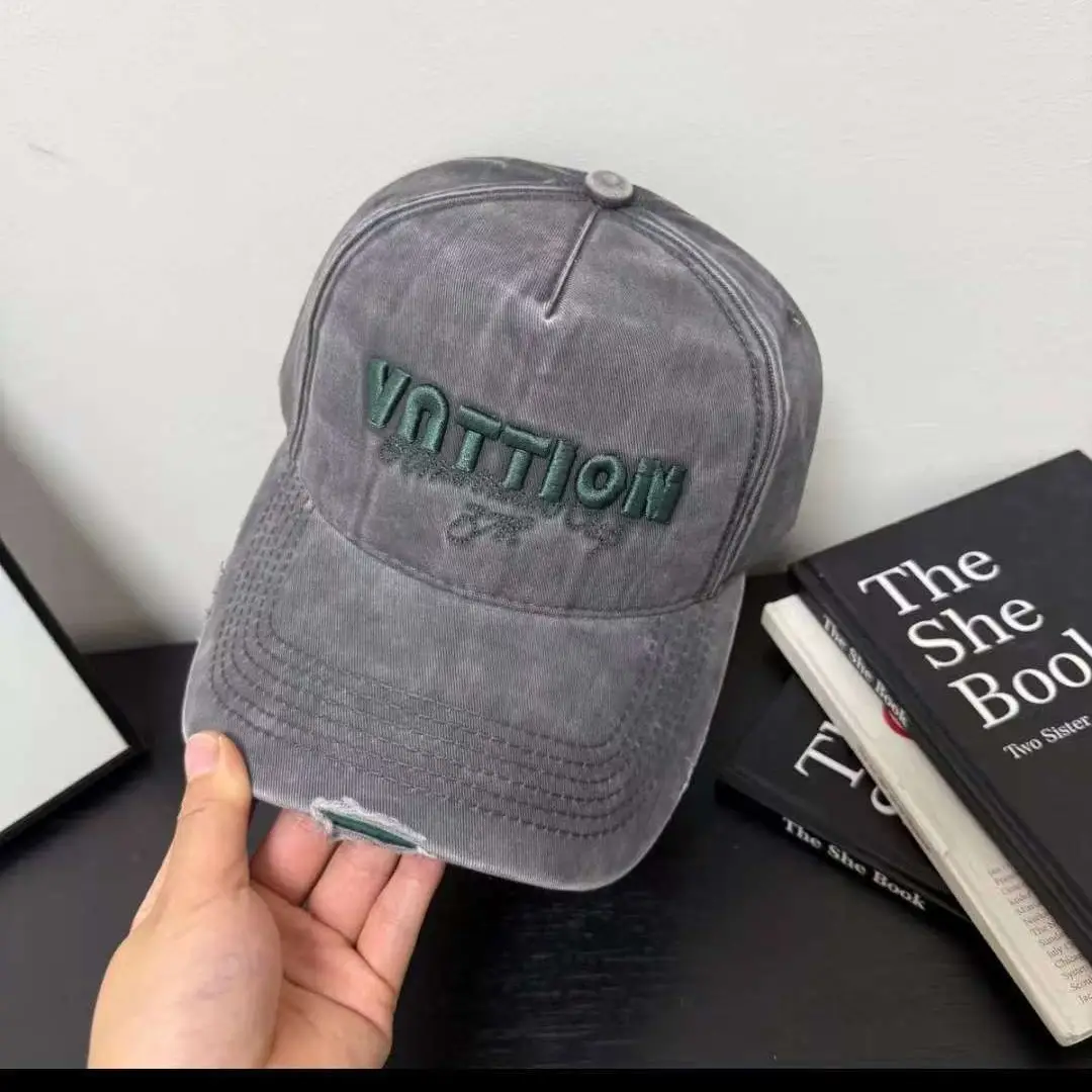 Women Grey Embroidered Baseball Cap VOTTION - Image 10
