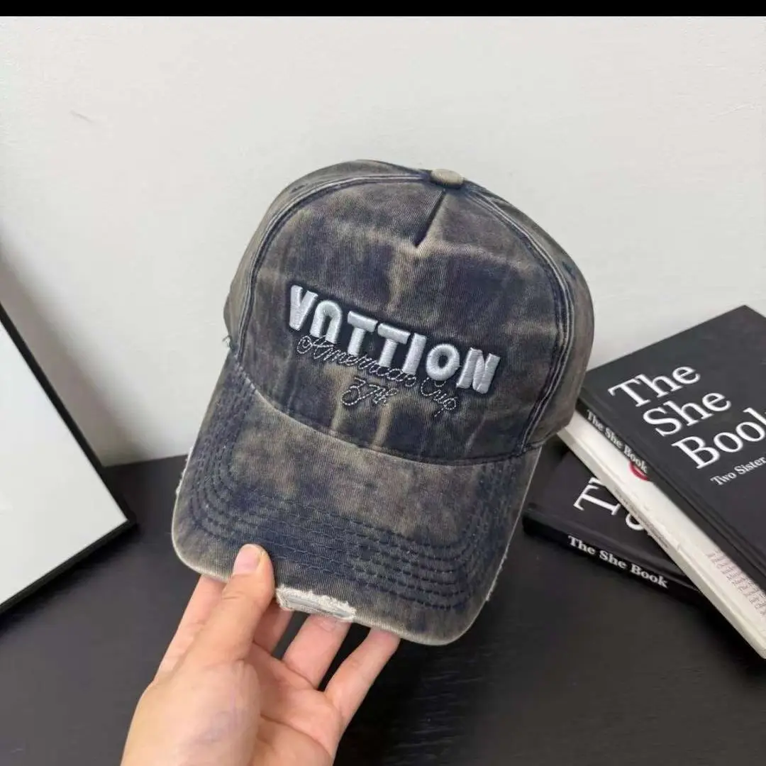 Women Grey Embroidered Baseball Cap VOTTION - Image 11