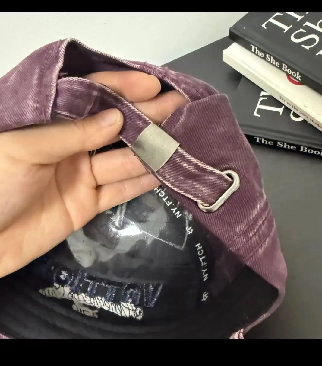 Women Grey Embroidered Baseball Cap VOTTION — feature 13