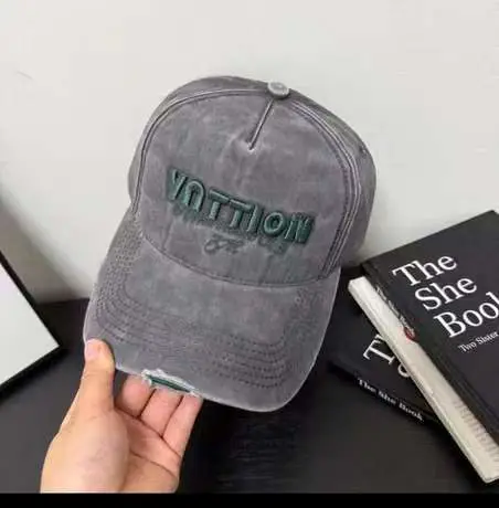 Women Grey Embroidered Baseball Cap VOTTION - Image 3