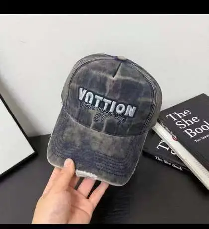 Women Grey Embroidered Baseball Cap VOTTION - Image 4