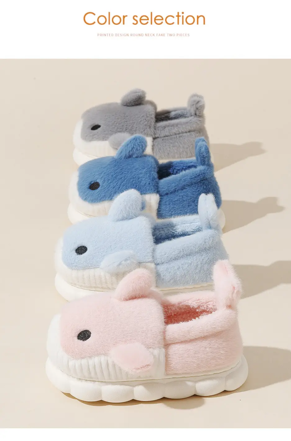 New Winter Cute Fox Slippers for Kids Women — feature 13