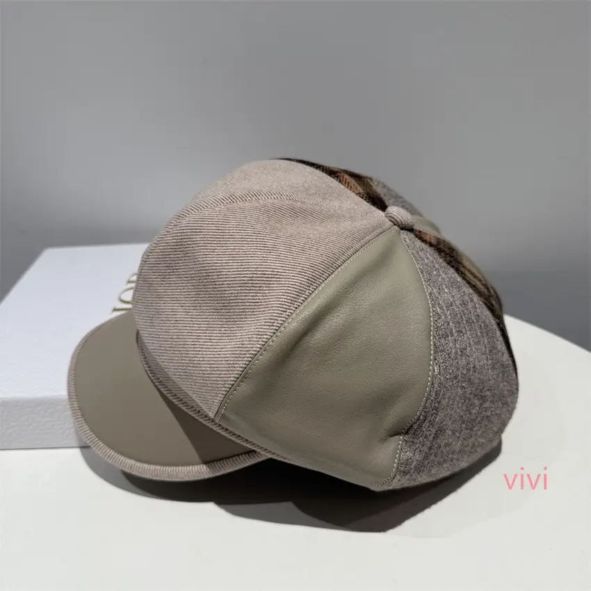 Black British Octagonal Cap for Women Autumn Casual - Image 2