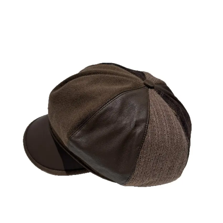Black British Octagonal Cap for Women Autumn Casual - Image 6