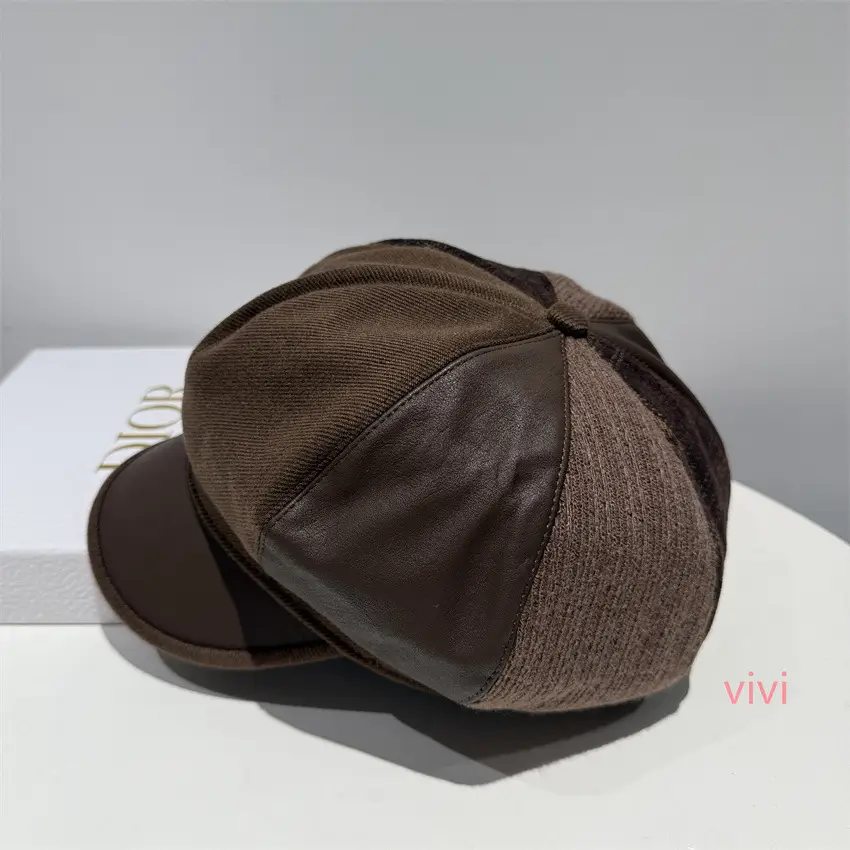 Black British Octagonal Cap for Women Autumn Casual - Image 4