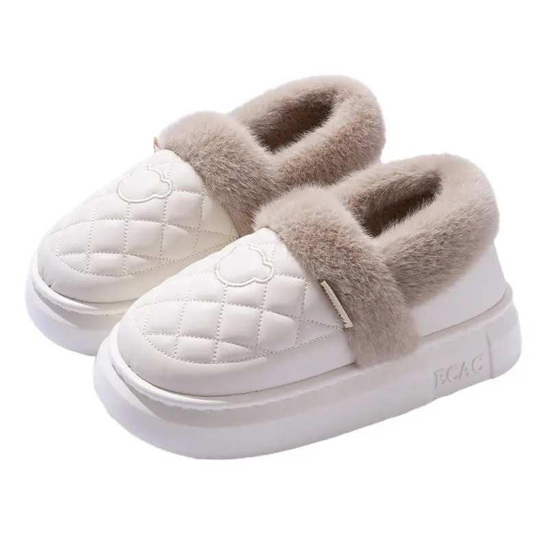 Women Fleece Lined Slippers Pink 2025 Winter Warm - Image 11