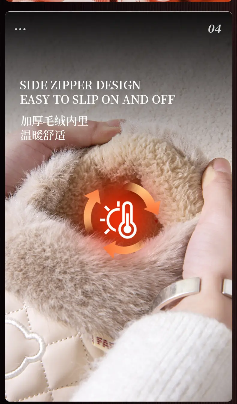 Women Fleece Lined Slippers Pink 2025 Winter Warm — feature 11