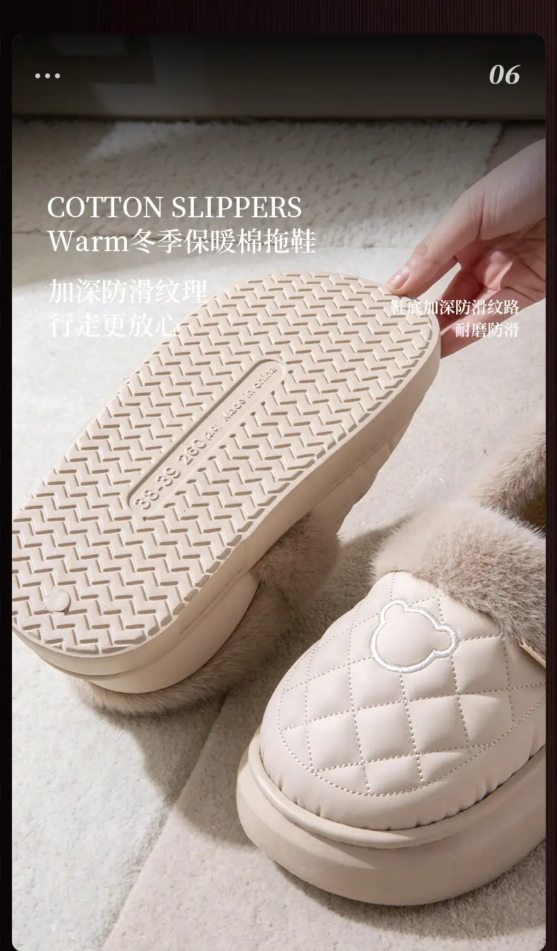 Women Fleece Lined Slippers Pink 2025 Winter Warm — feature 13