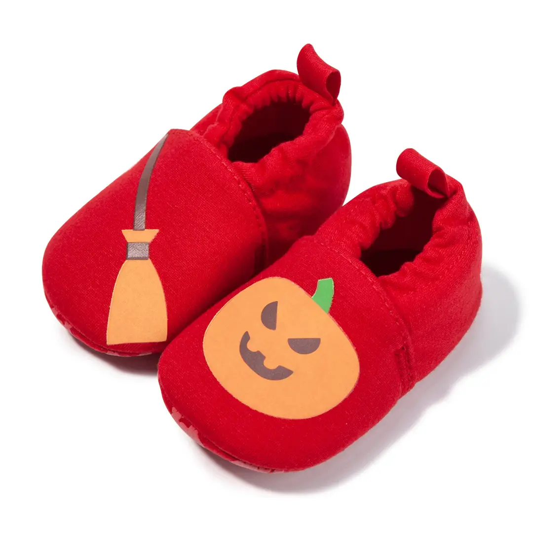 Cross-Border Autum Baby Trendyy Cartoon Non-Falling Shoes Baby Halloween Luminous Soft-Soled Toddler Shoes Baby Shoes