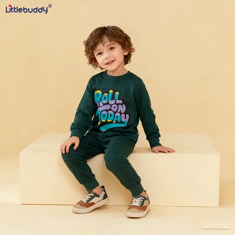 Girls Roll On Toddy Green Sweatpants Set - Image 4