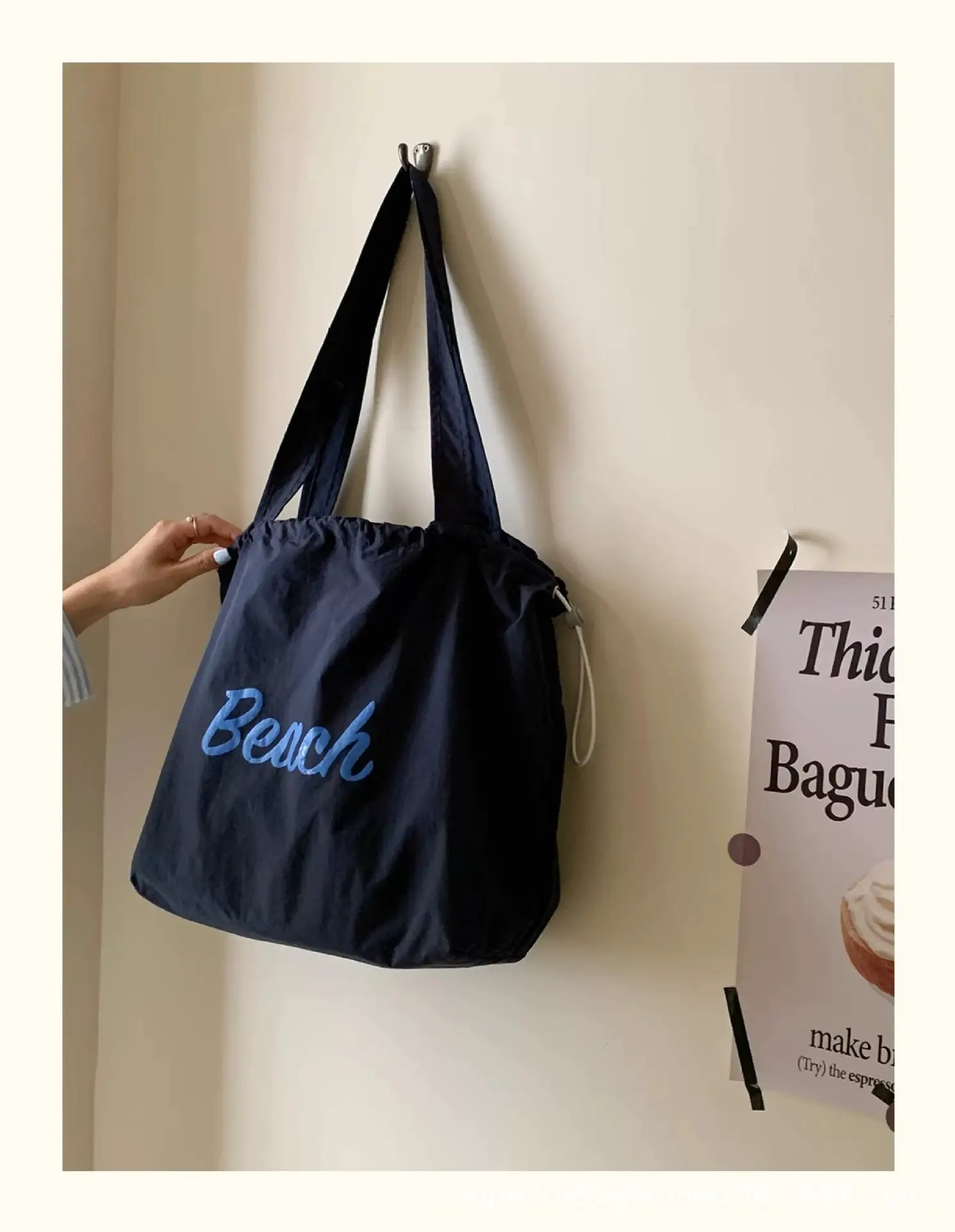Red Blue Label Large Capacity Women's Shoulder Bag — feature 43