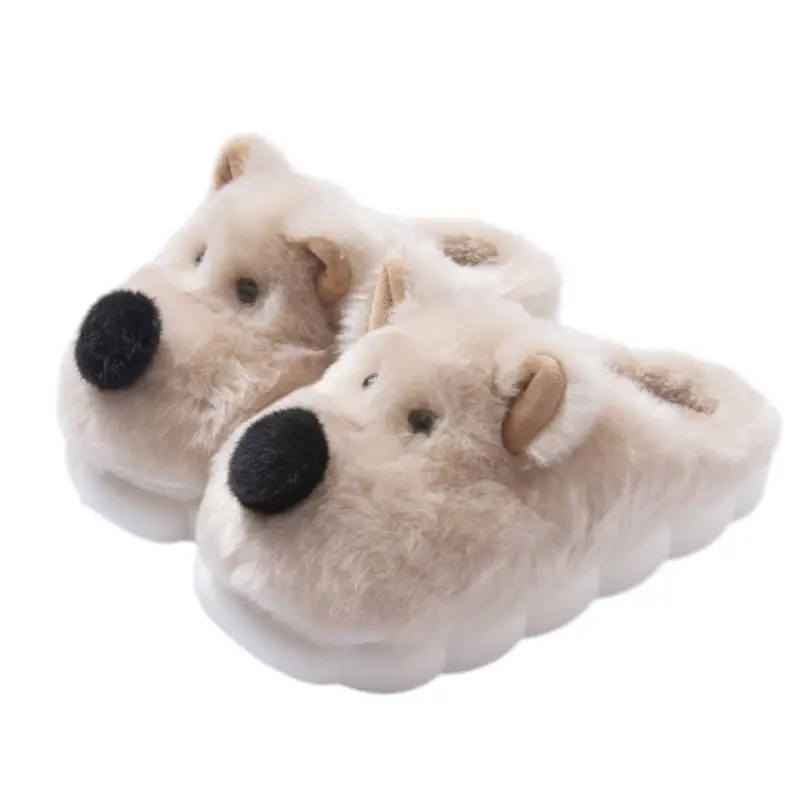 Cute Plush Bag Heel Slippers for Women Winter 2025 - Image 7