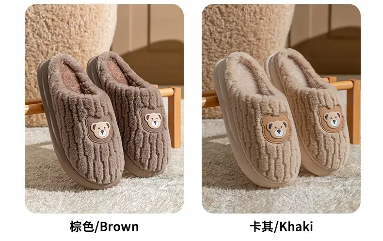 Cotton Plush Slippers Warm Winter Fleece Lined — feature 12