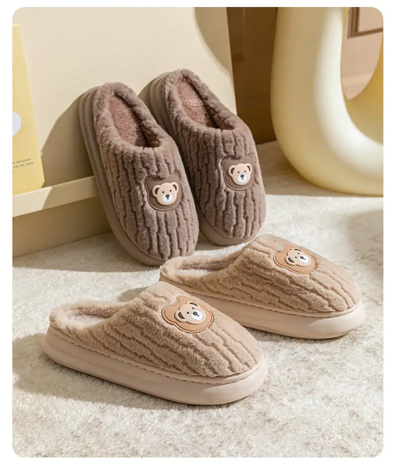 Cotton Plush Slippers Warm Winter Fleece Lined — feature 21