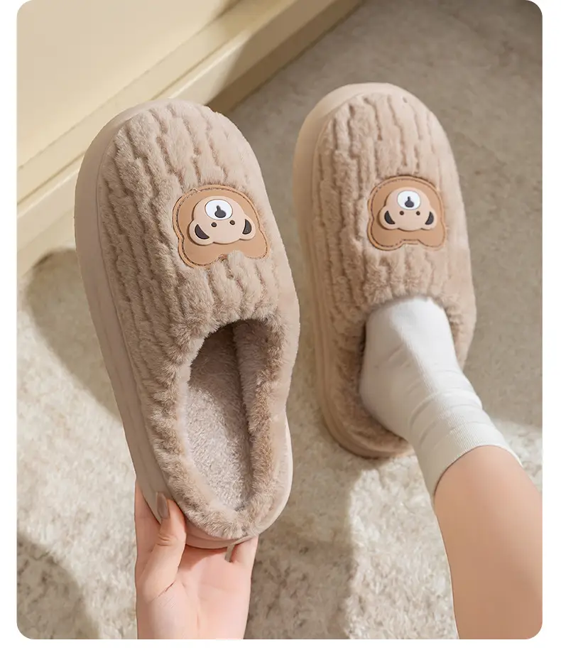 Cotton Plush Slippers Warm Winter Fleece Lined — feature 24