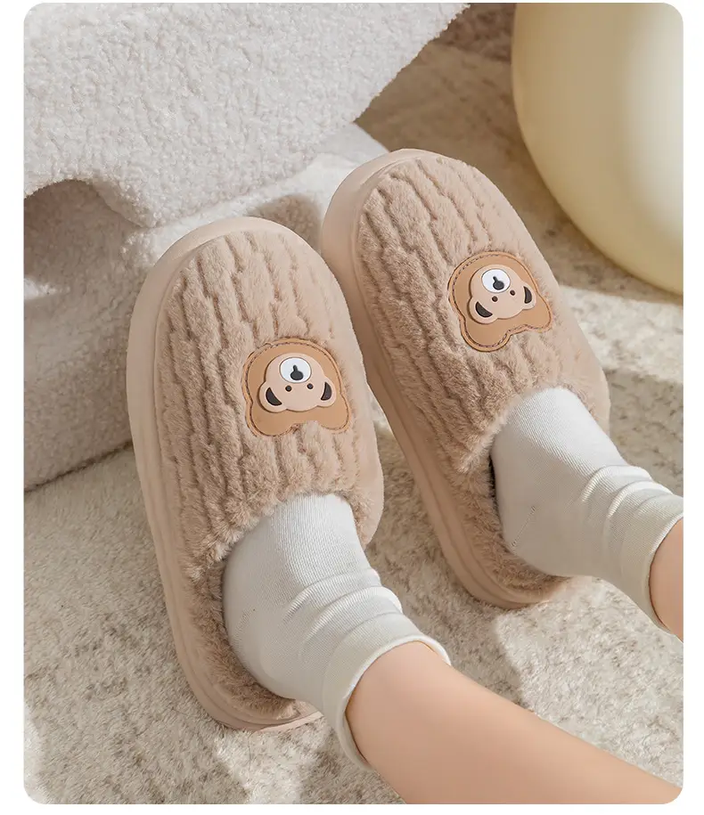 Cotton Plush Slippers Warm Winter Fleece Lined — feature 25