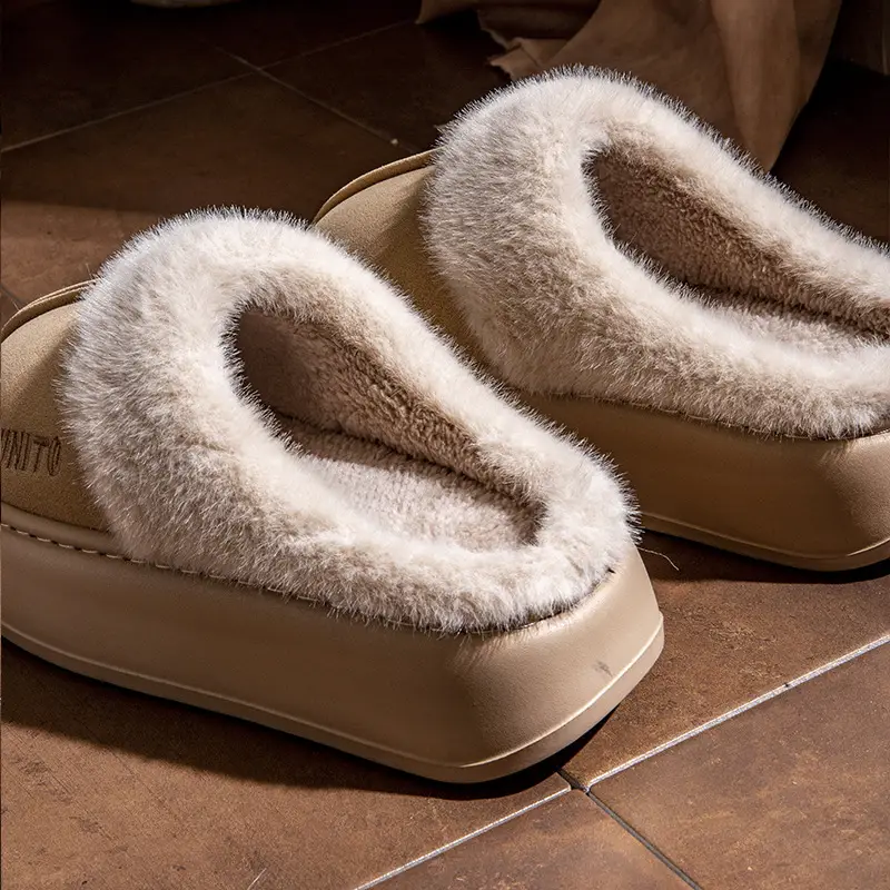 Women Warm Plush Slippers Winter Autumn 2024 - Image 7