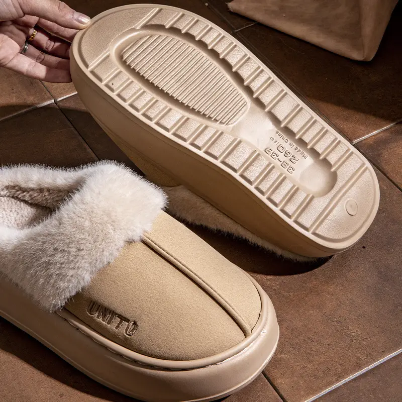 Women Warm Plush Slippers Winter Autumn 2024 - Image 8