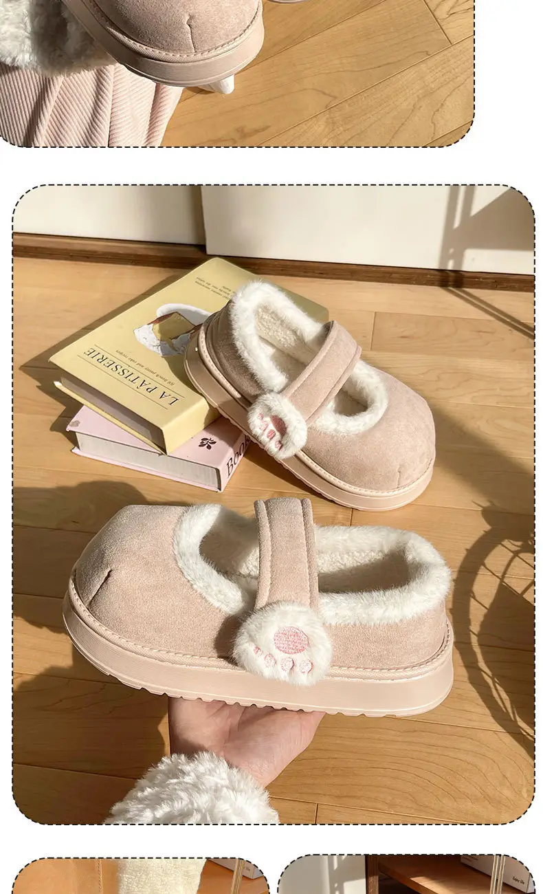 New Winter Cat Claw Velcro Shoes for Women — feature 10