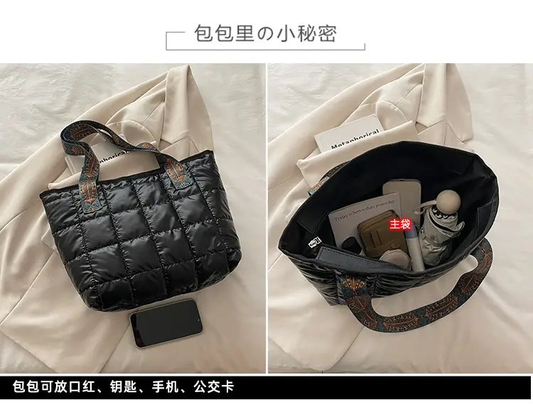 Gold Quilted Women's Shoulder Bag 2025 Winter Commute — feature 2