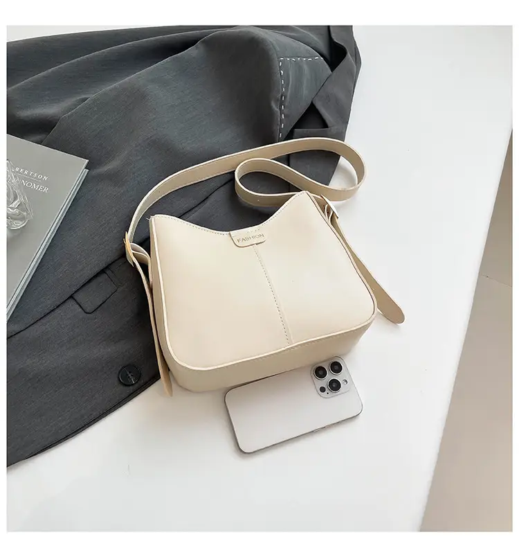 Beige Textured Shoulder Crossbody Bag for Women 2026 — feature 17