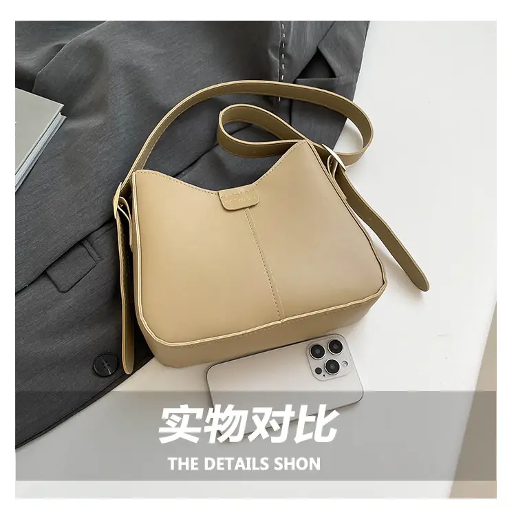 Beige Textured Shoulder Crossbody Bag for Women 2026 — feature 5