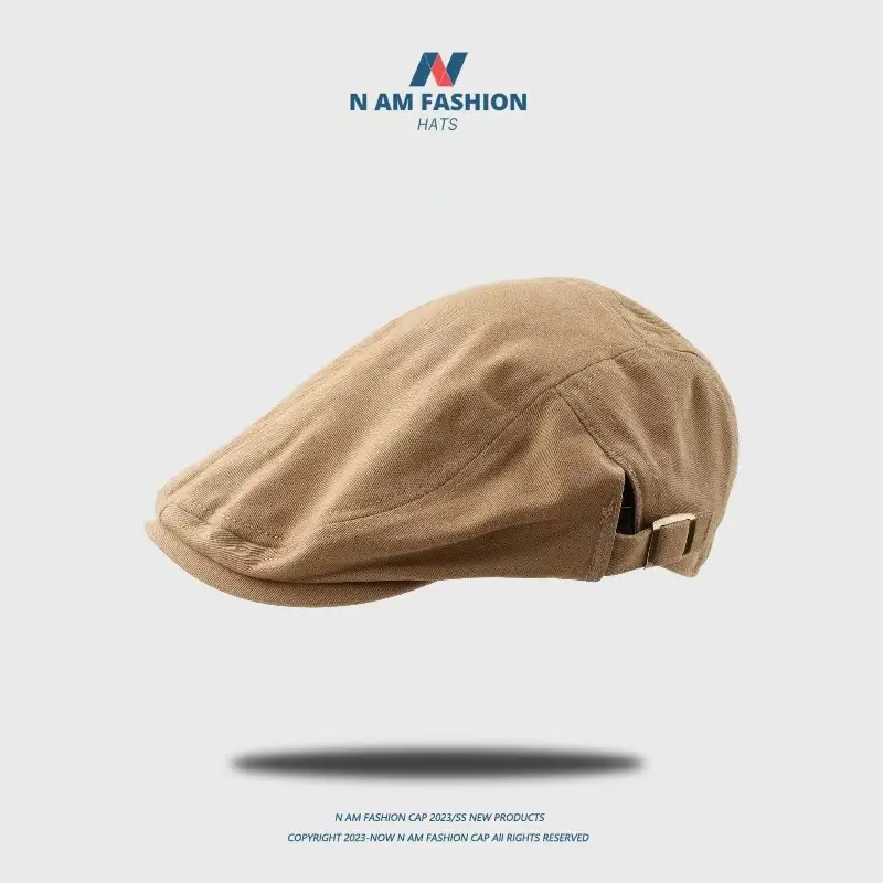 Japanese Style Embroidered Duckbill Hat Beige — feature 4