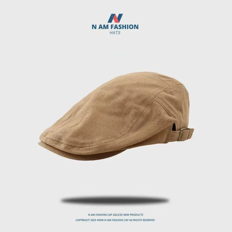 Japanese Style Embroidered Duckbill Hat Beige — feature 9