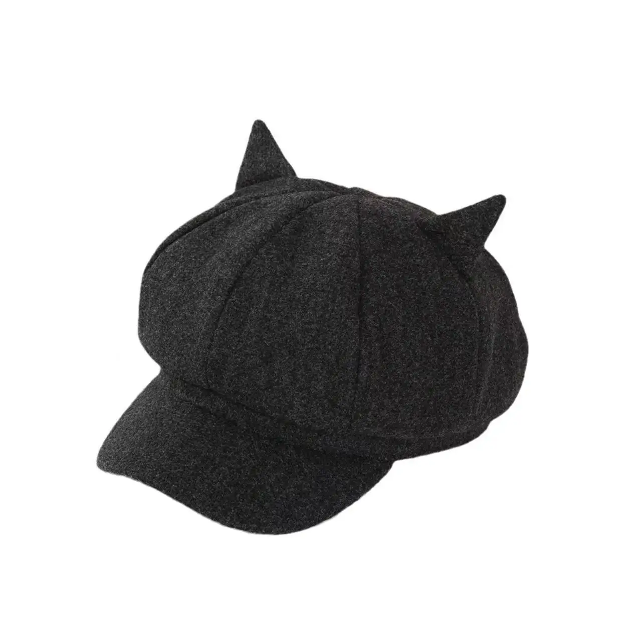 Cat Ear Woolen Beret for Men Women Autumn Winter — feature 11