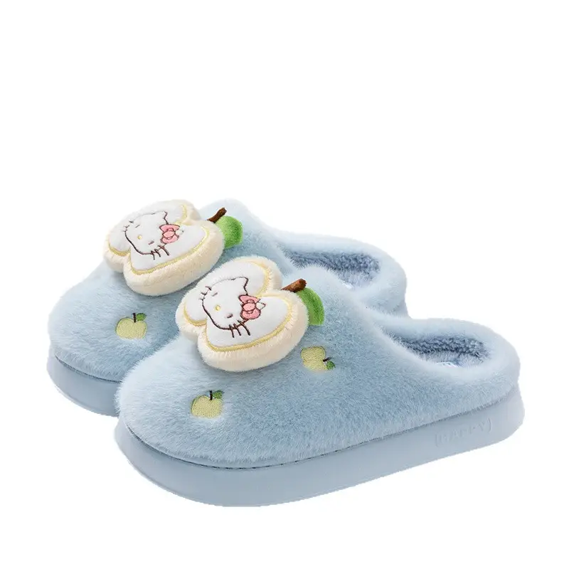Kara Cat Winter Cute Women's Autumn and Winter Thick-Soled Home Indoor Cartoon Slippers Cotton 2025 Cotton Slippers New Women - Image 6