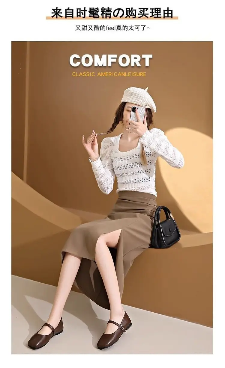 French Square Toe Pumps for Women 2025 New Style — feature 2