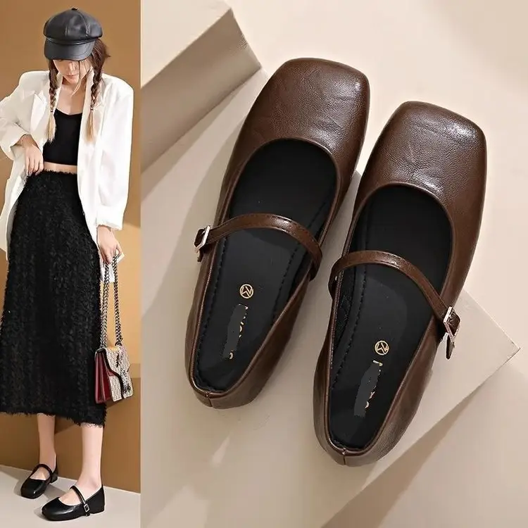 French Square Toe Pumps for Women 2025 New Style - Image 2