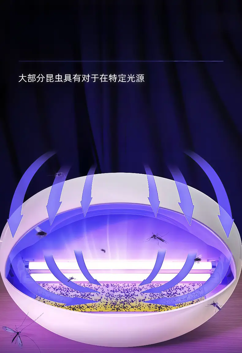 Mosquito Killer Lamp Sticky Fly Killer Lamp Commercial Hotel Shop Wall-Mounted Mosquito Repellent Restaurant Hotel Canteen Insect Killer Lamp — feature 2